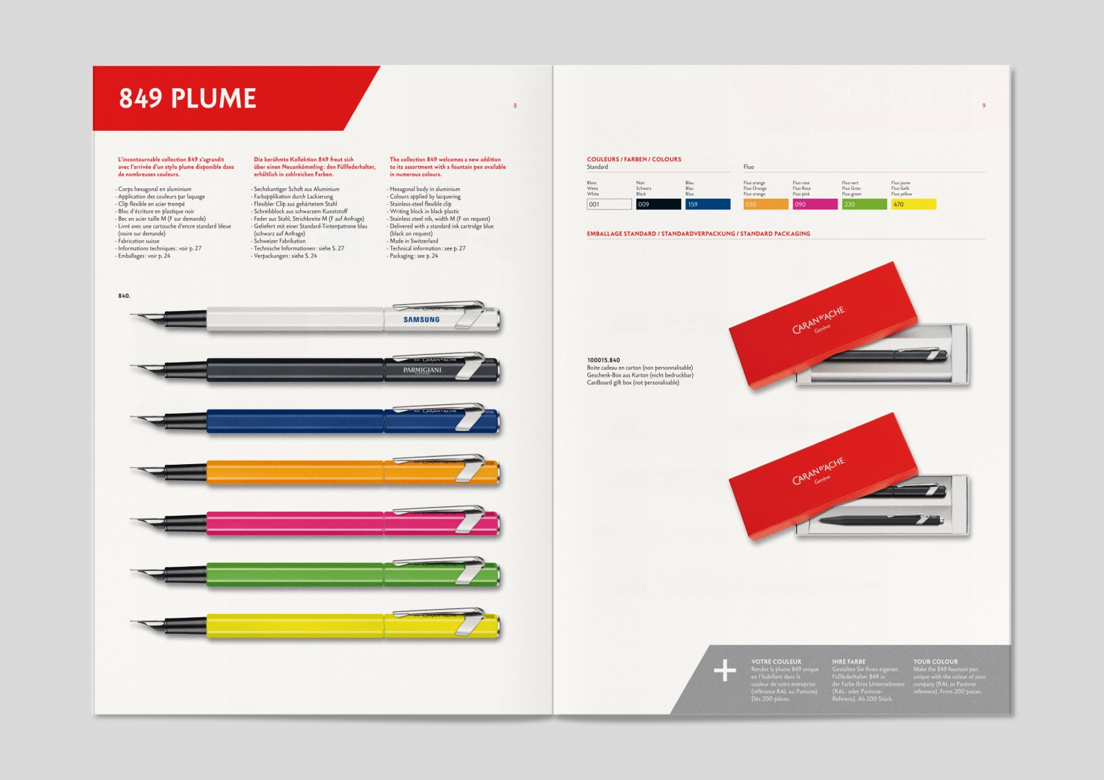 Caran d'Ache - Catalogue produits