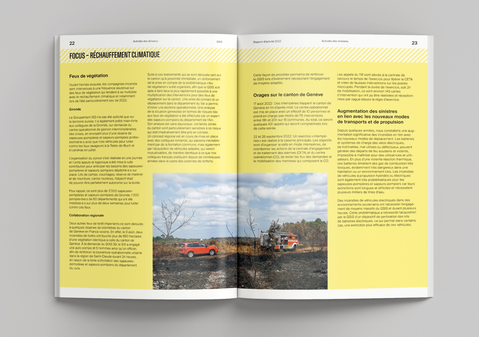 Service d'incendie et de secours – Genève - Rapport d'activité