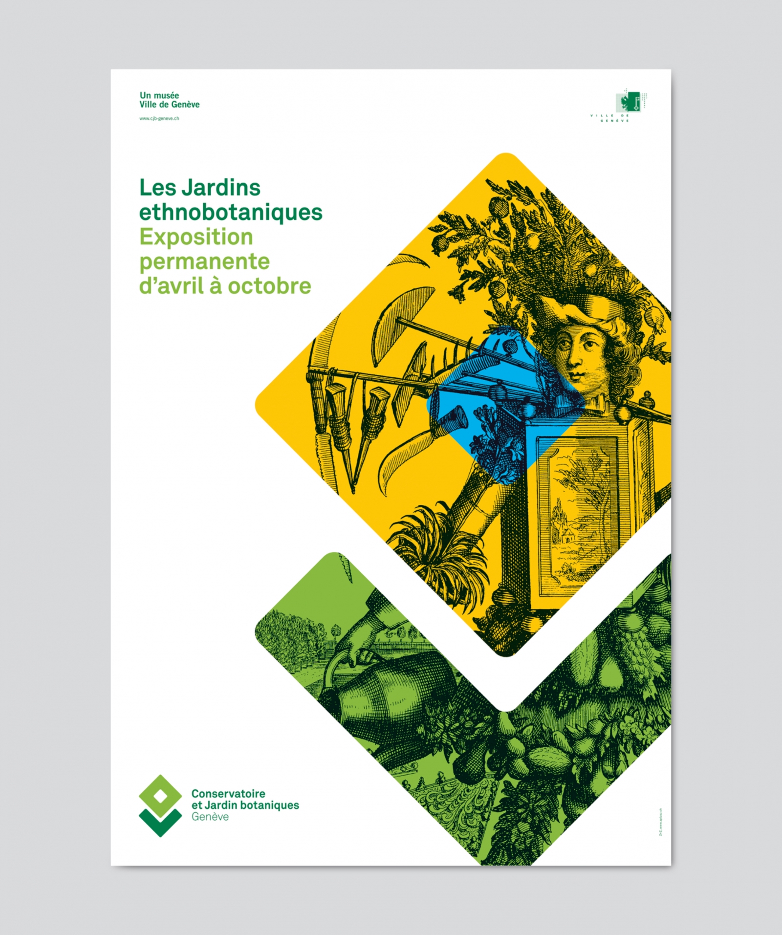 Conservatoire et Jardin botaniques - Identité visuelle / Affiches